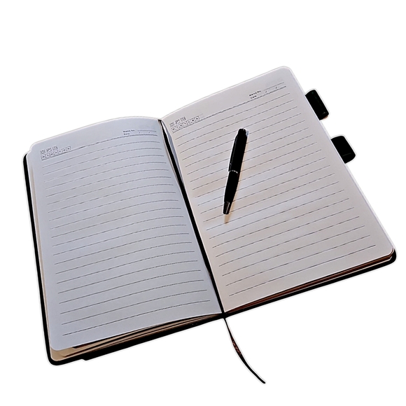 Sage Green "Keep It Simple" Notebook with Pen Holder, New In Packaging - Picture 2 of 4